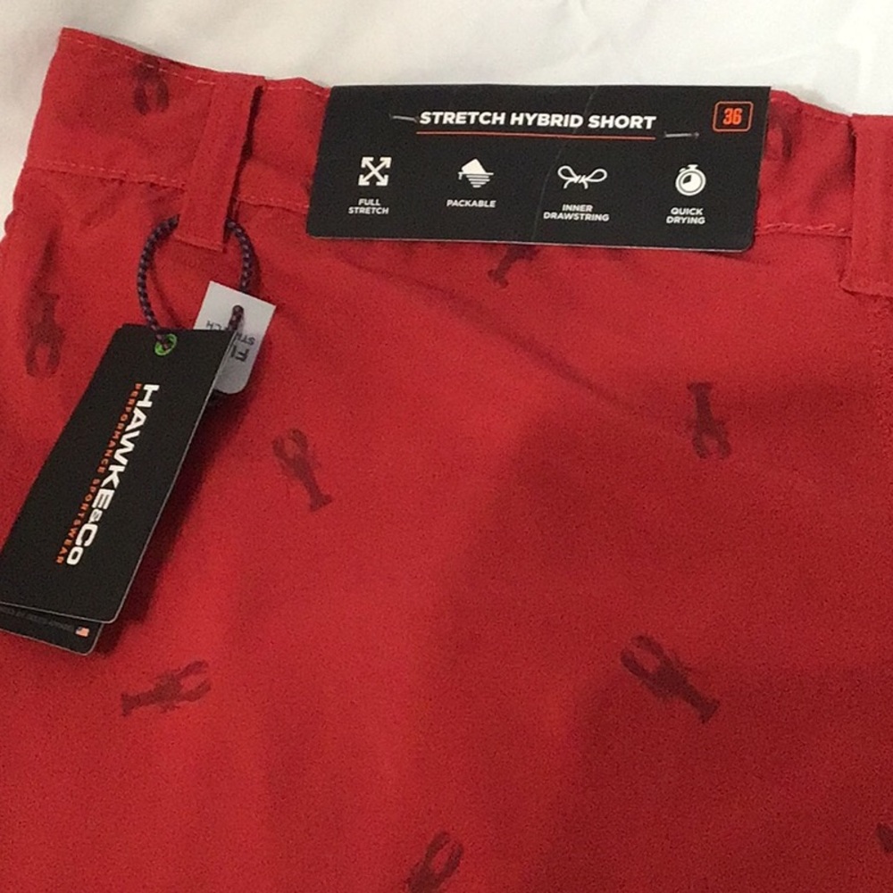 Hawke & Co lobster Pattern shorts men’s size 36 NWT - Picture 4 of 14